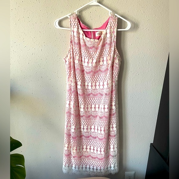Eliza J Dresses & Skirts - White /pink sleeveless dress